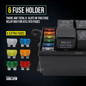 relays 12v  relays  relay 12v  relay  5pin relay  Universal Automotive Relay & Fuse Box  Automotive Relay & Fuse Box  Relay &amp; Fuse Box with Waterproof Housing  Fuse Box  5pin relay box