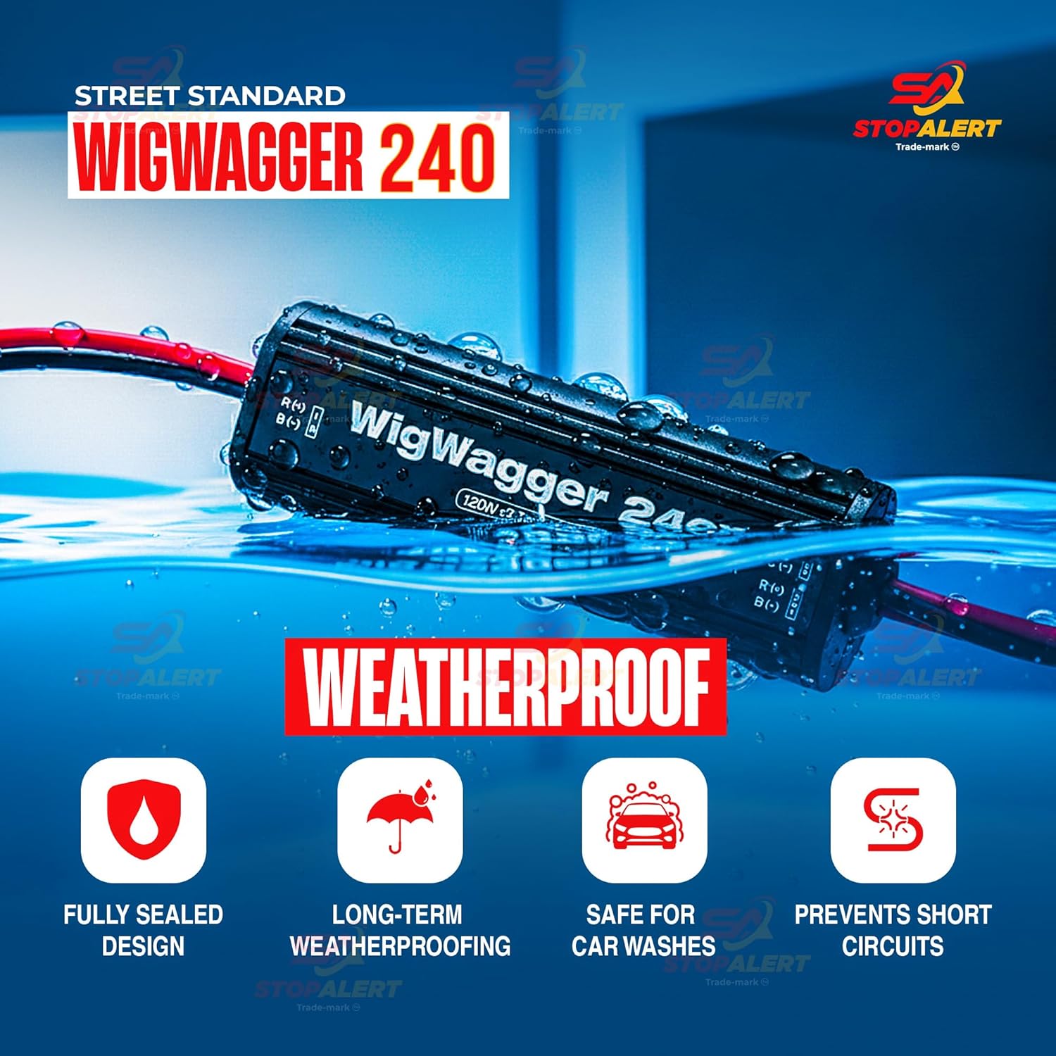 Headlight Wig Wagger 240 Flasher Relay - 12V For All Vehicle