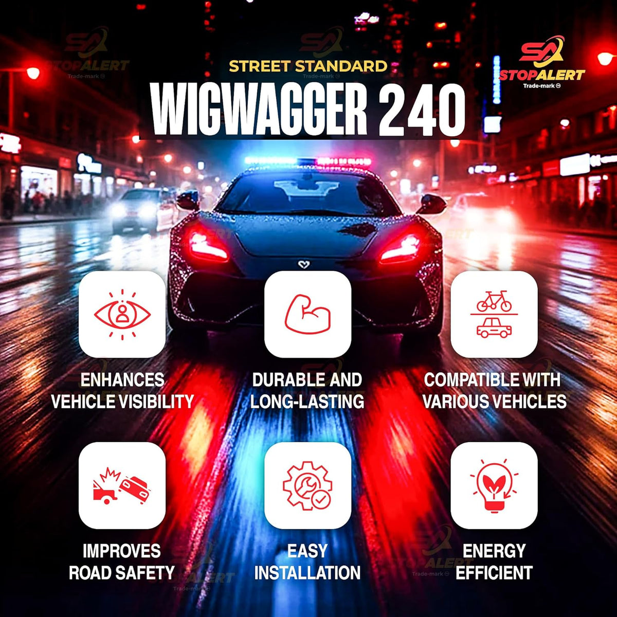 Headlight Wig Wagger 240 Flasher Relay - 12V For All Vehicle