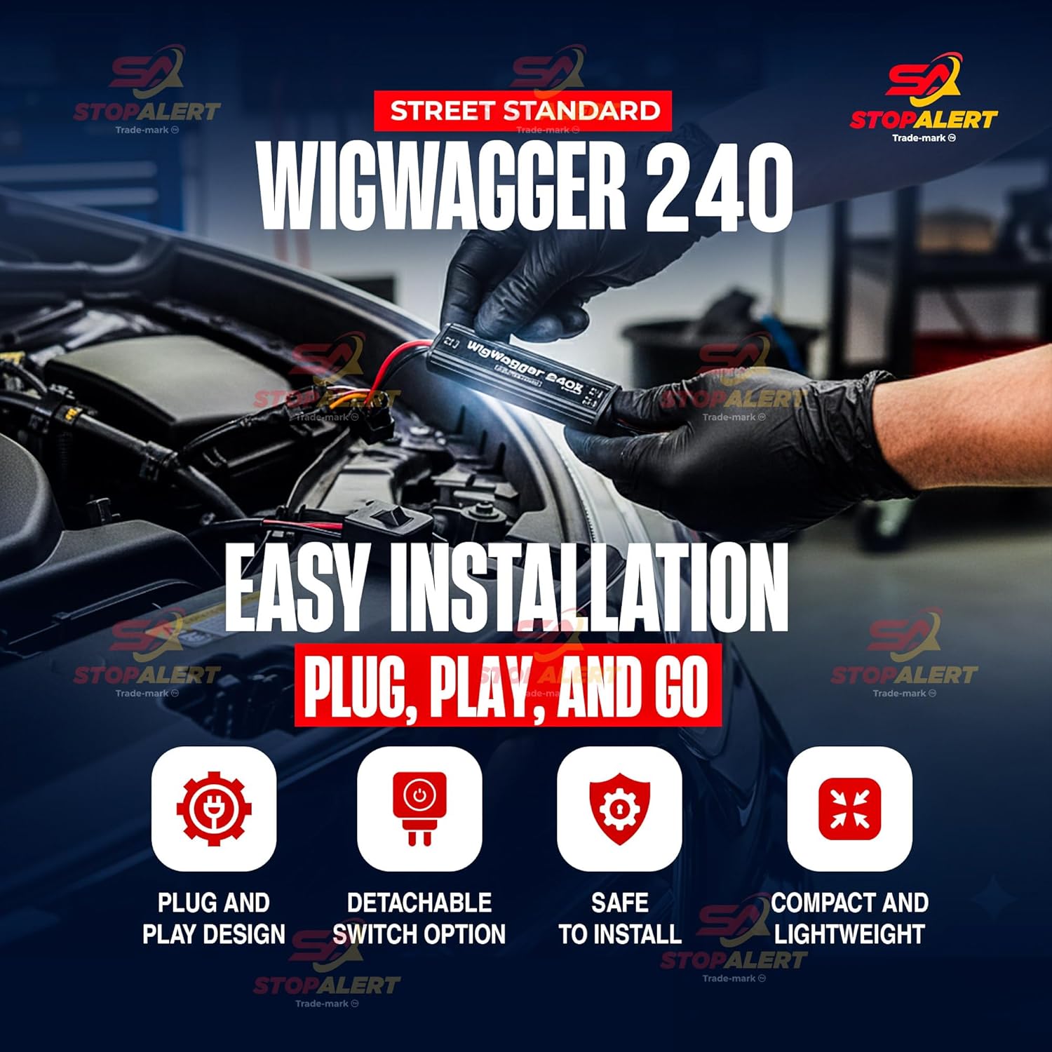 Headlight Wig Wagger 240 Flasher Relay - 12V For All Vehicle