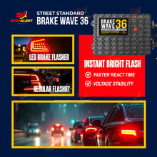 Stop-Alert Brake Wave 36 – Heavy Duty 36 Selectable Flash Patterns | Electronic Led Brake Flasher | Strobe Module Relay