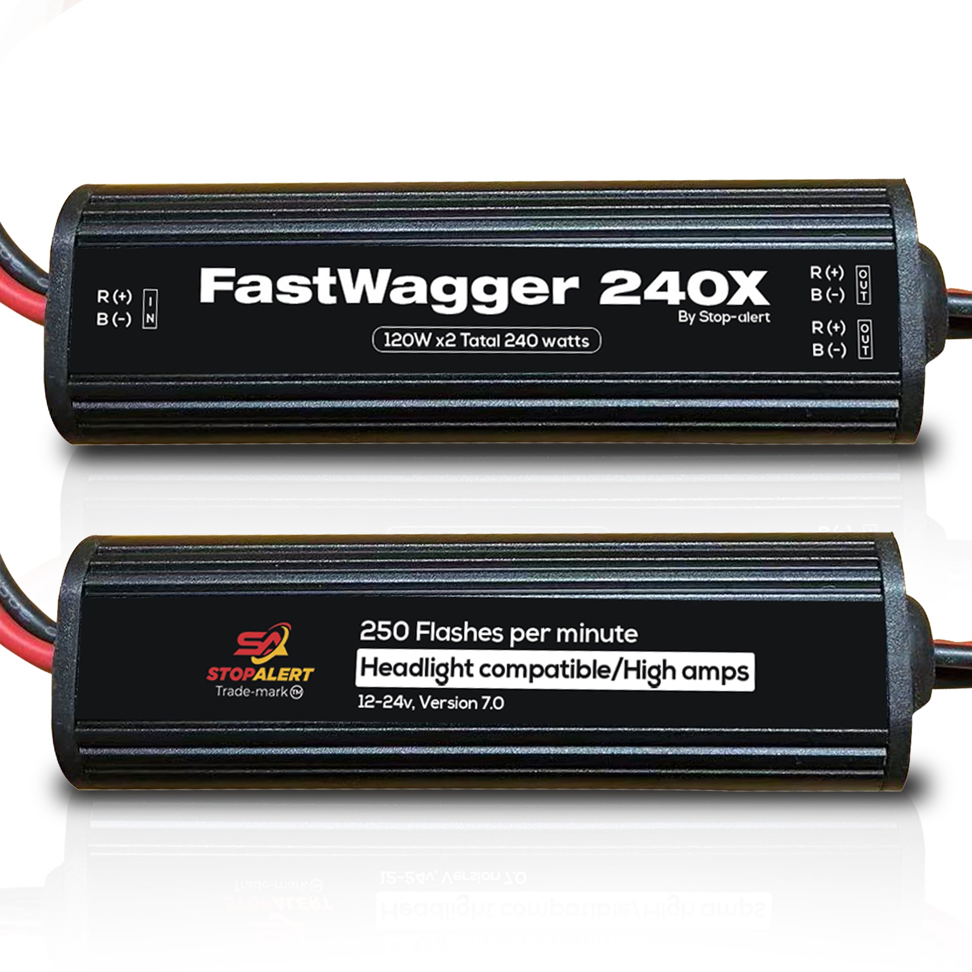 FastWagger 240W Headlight Flasher Module - 12-24V, 10A, Waterproof