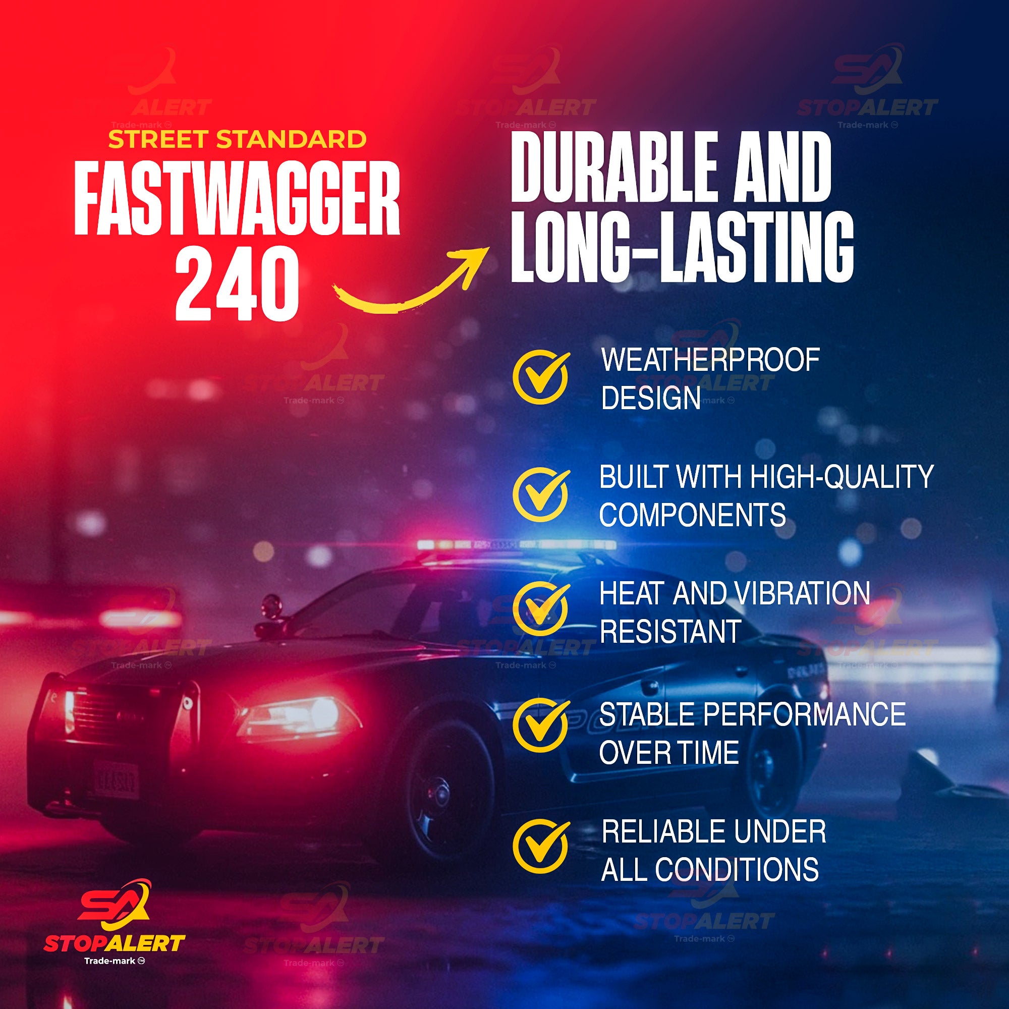 FastWagger 240W Headlight Flasher Module - 12-24V, 10A, Waterproof