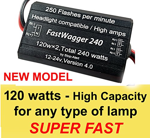 FastWagger 240W Headlight Flasher Module - 12-24V, 10A, Waterproof