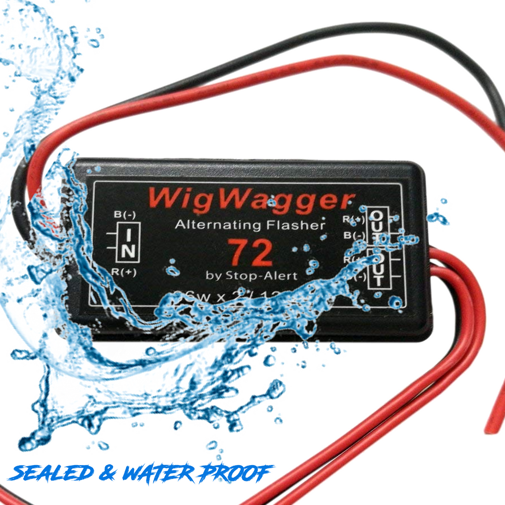 WigWager m72 - Emergency Vehicle LED Flasher Relay - Waterproof, 12-24 ...